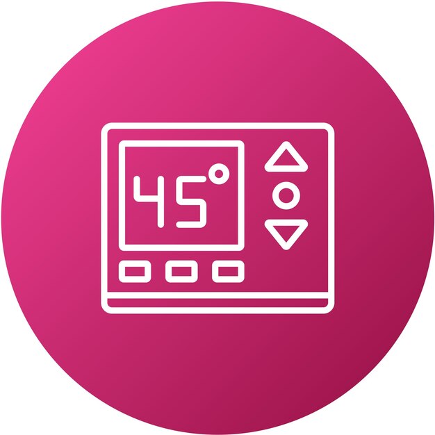 Vector vector design temparature control icon style