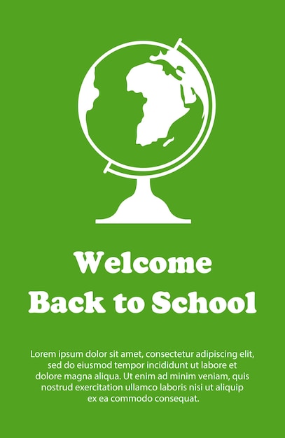 Vector design template for Back to school