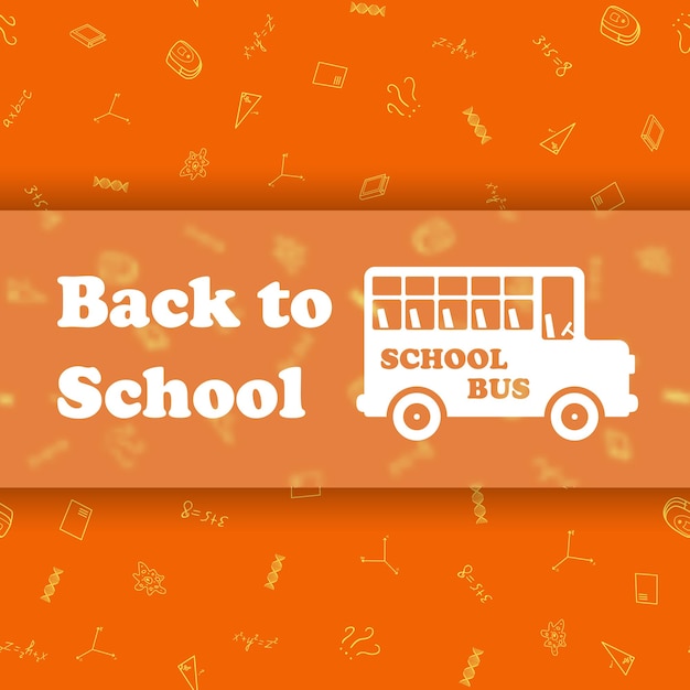 Vector design template for Back to school