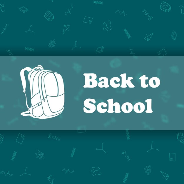 Vector design template for Back to school