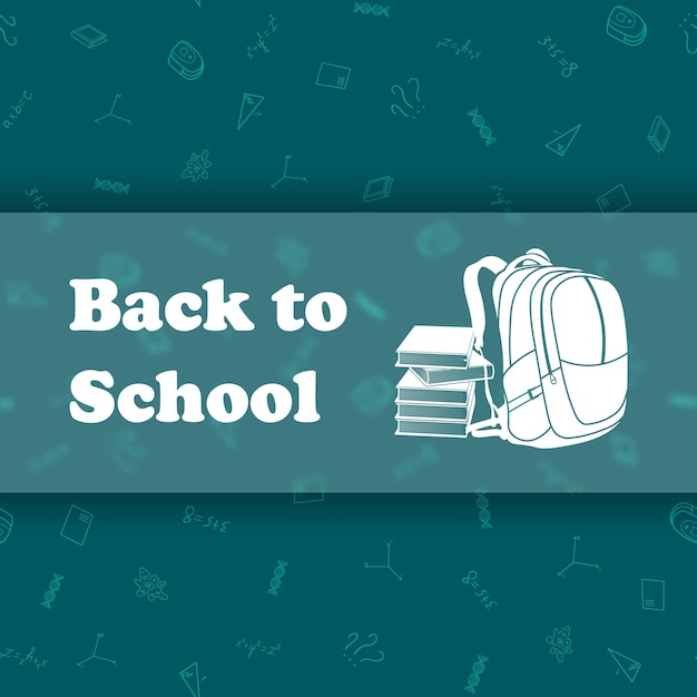 Vector design template for back to school