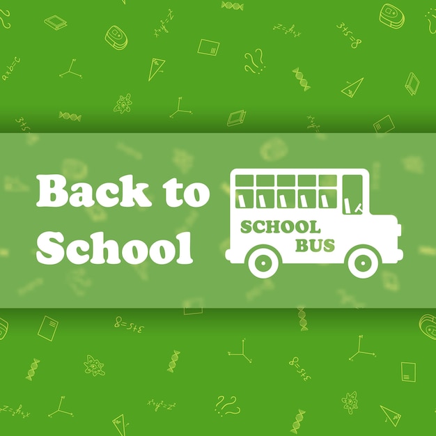 Vector vector design template for back to school