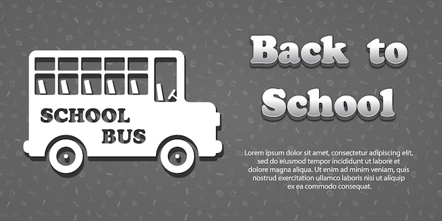 Vector design template for back to school