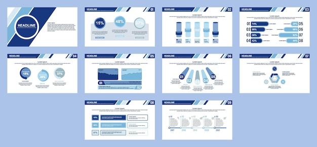 Vector design template of elements can be used for business presentation