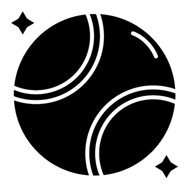 Vector Design Tennis Ball Icon Style