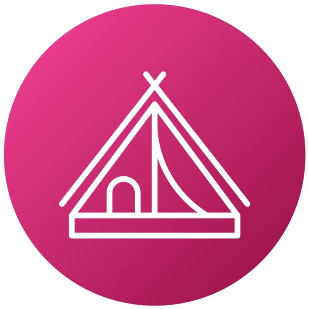 Vector design tent icon style