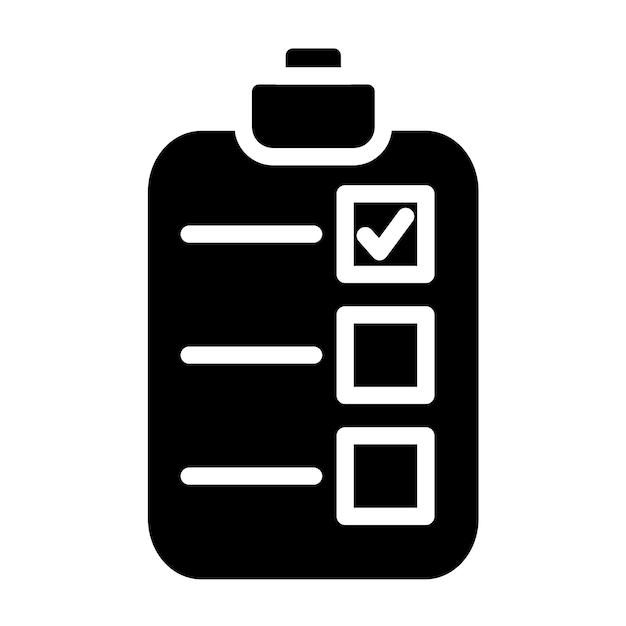 Vector Design Test Prep Icon Stijl