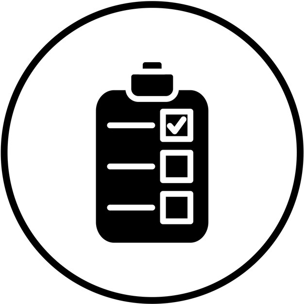 Vector Design Test Prep Icon Stijl