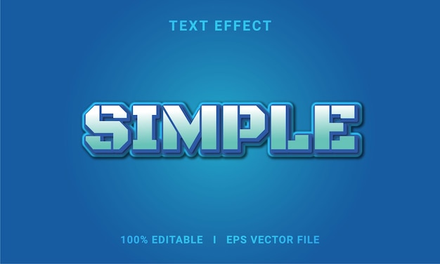 Vector design text effect editable modern font style