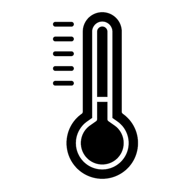 터 디자인 온도 조절기 아이콘 스타일