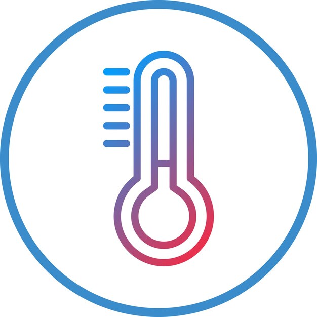 터 디자인 온도 조절기 아이콘 스타일