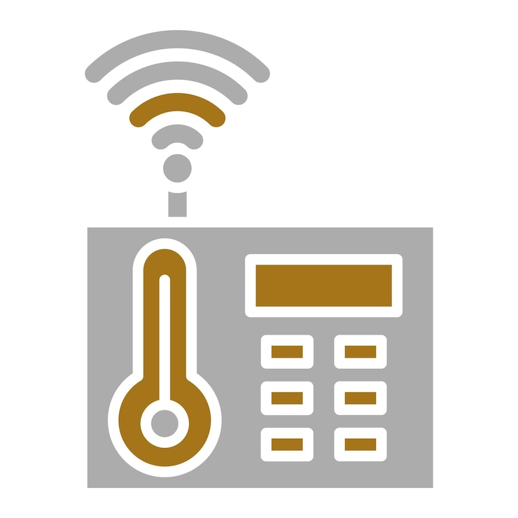Vector vector design thermostat icon style