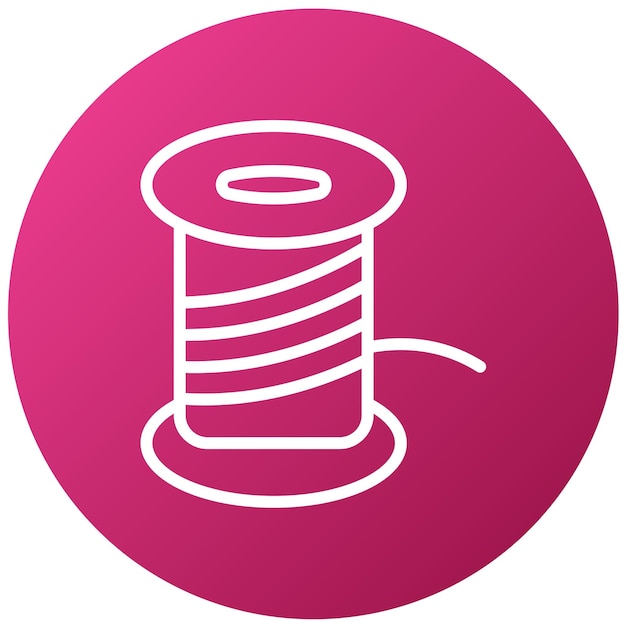 Vector vector design thread spool icon style