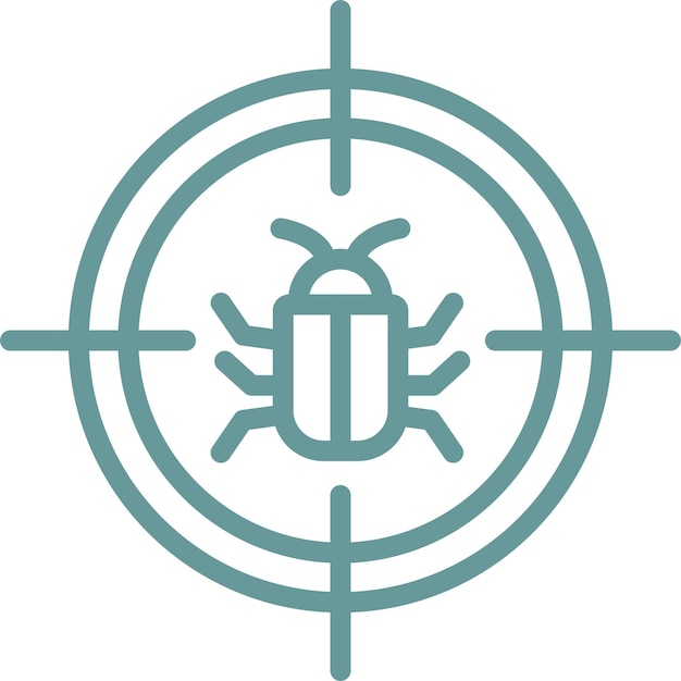 Vector Design Threat Hunter Icon Stijl