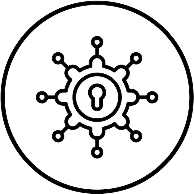 Vector Design Threat Intelligence Icon Style (Vector Ontwerp Bedreigingsintelligentie Icon Stijl)