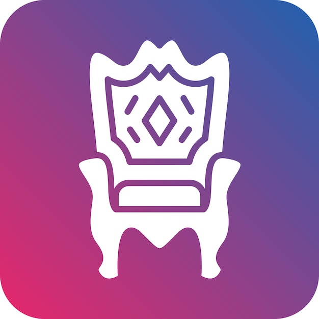 Vector design throne icon style