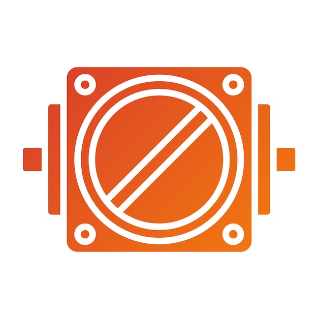 Vector Design Throttle Plate Icon Style