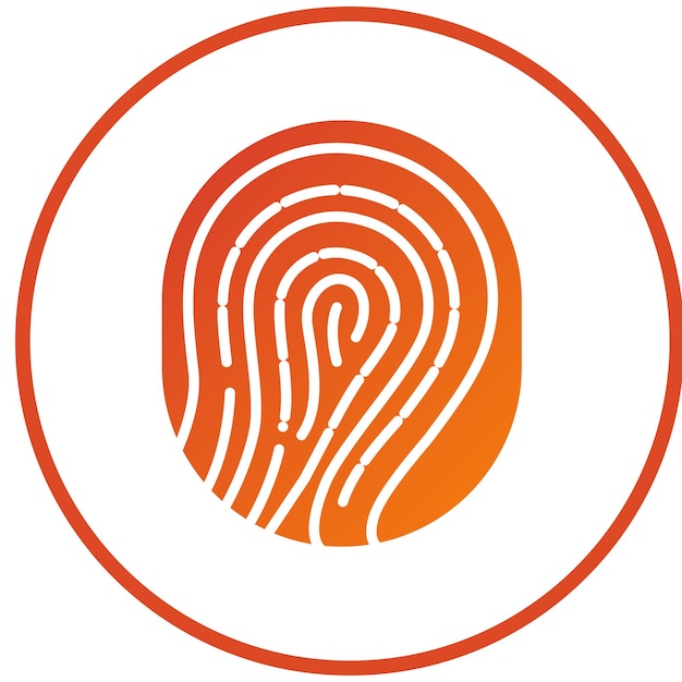 Vector vector design thumb print icon style