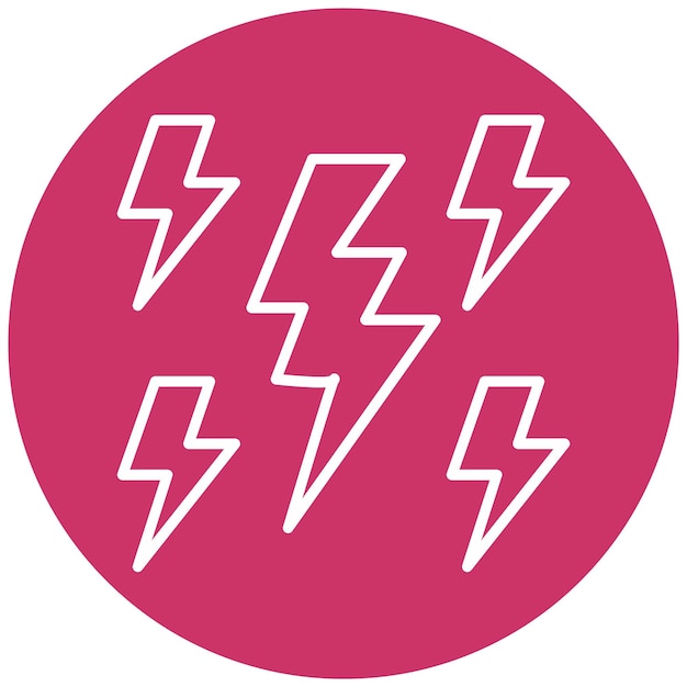 Векторный дизайн Thunder Icon Style