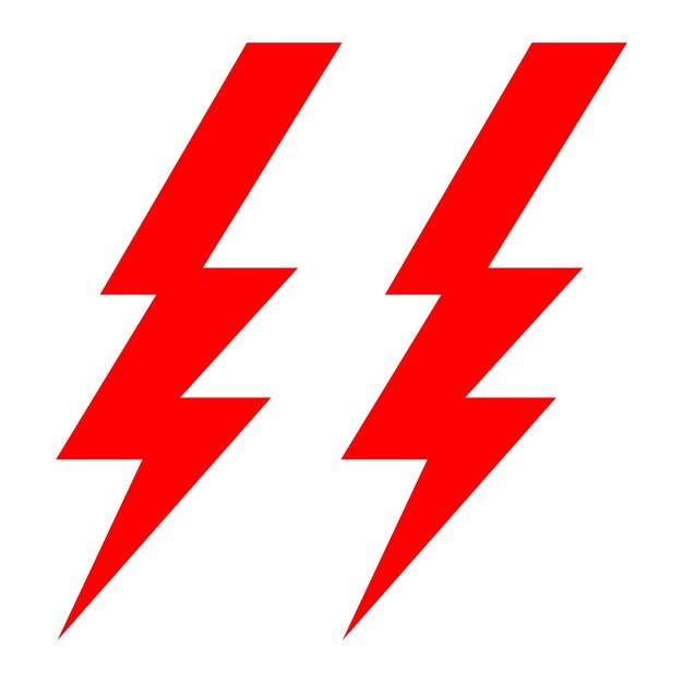 Vector Design Thunder Icon Style