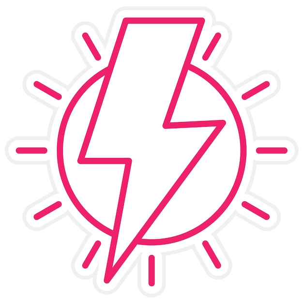 Вектор Векторный дизайн thunderbolt icon style