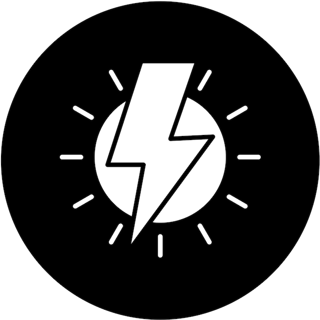 Vector vector design thunderbolt icon style