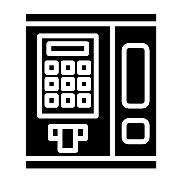 Vector vector design ticket machine icon style