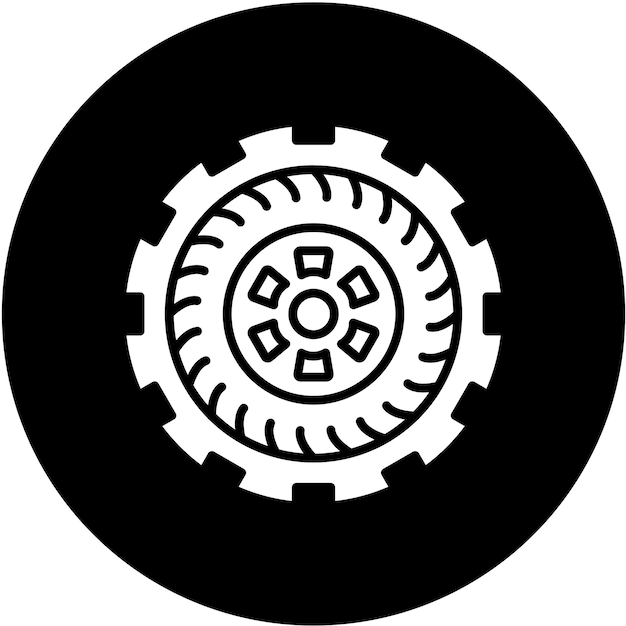 Vector Design Tire Icon Style