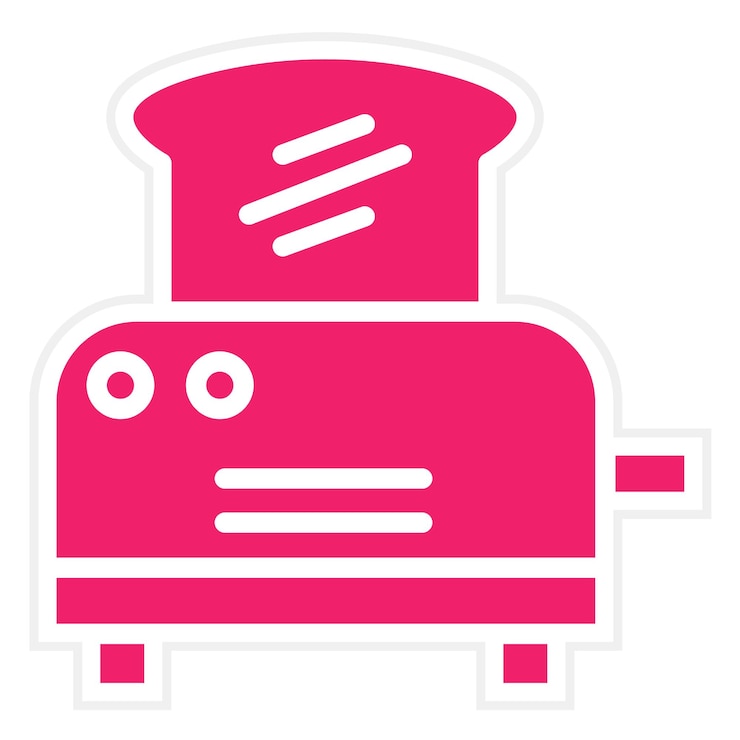 Vector vector design toaster icon style