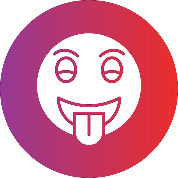 Vector Design Tongue Out Icon Style