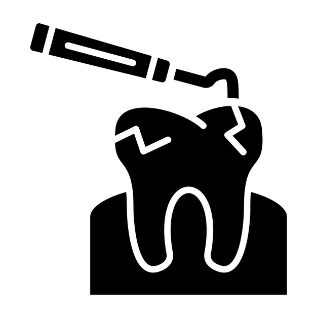 Vector Design Tooth Scaling Icon Style