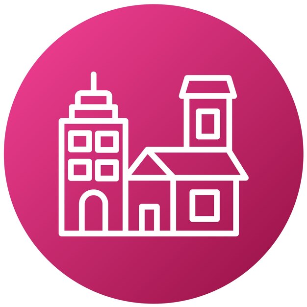 Vector vector design town icon style