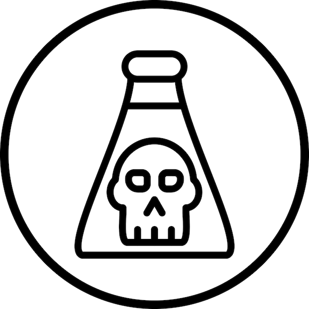 Vector design toxic chemical icon style