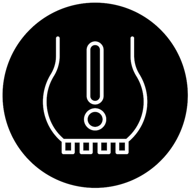 ベクトル デザイン TPMS ライト アイコン スタイル