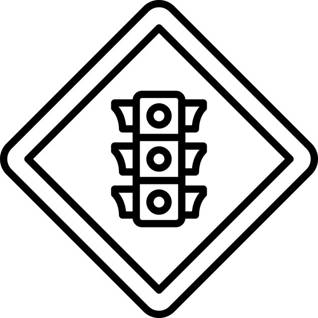 Vector Design Traffic Lights Icon Style