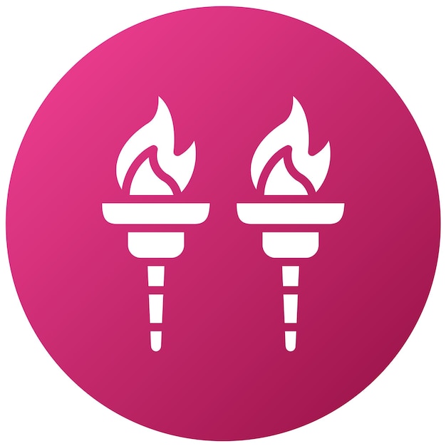 Vector Design Trailblazer Torch Icon Stijl