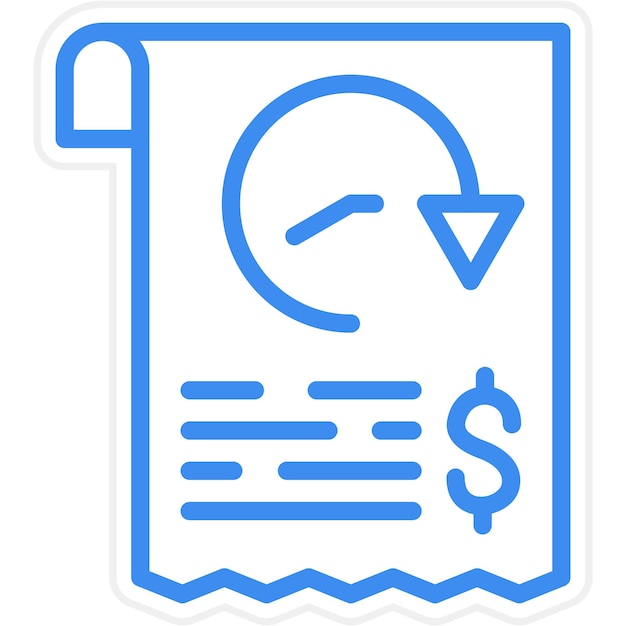 Vector vector design transaction history icon style