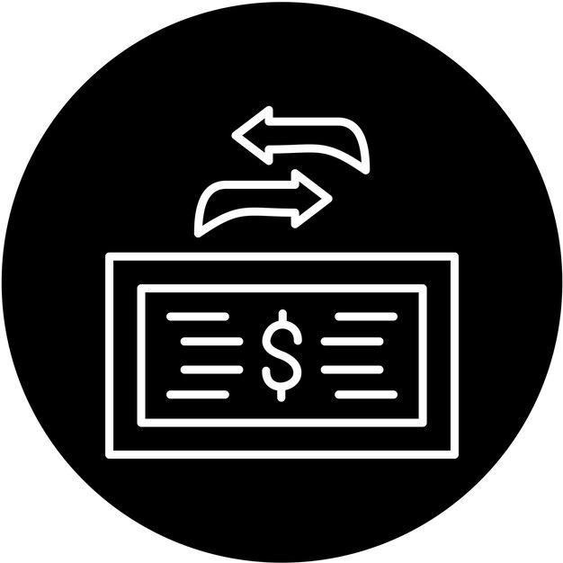 터 디자인 전송 금액 아이콘 스타일