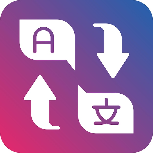 Vector Design Translator Icon Style