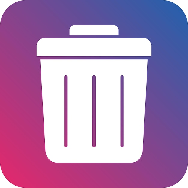 Vector design trash bin icon style