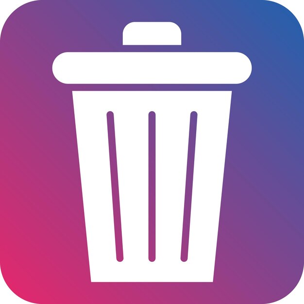 ベクトル デザイン トラッシュ アイコン スタイル