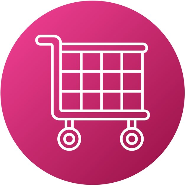 Vector design trolley icon style