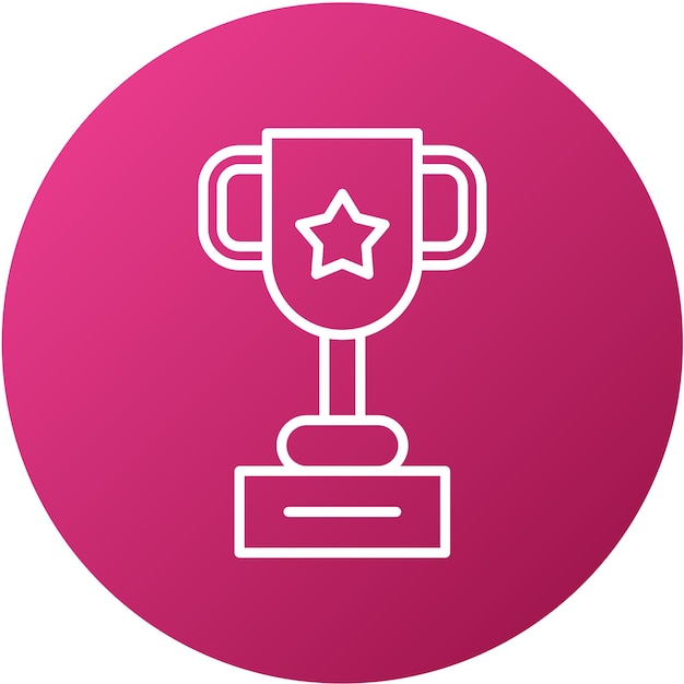 Vector Design Trophy Icon Stijl