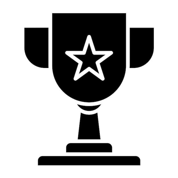 Vector design trophy icon style