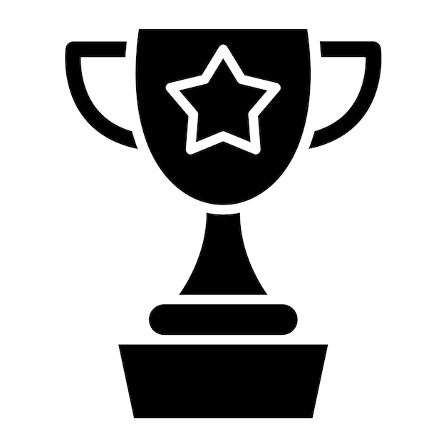 Vector Design Trophy Icon Style
