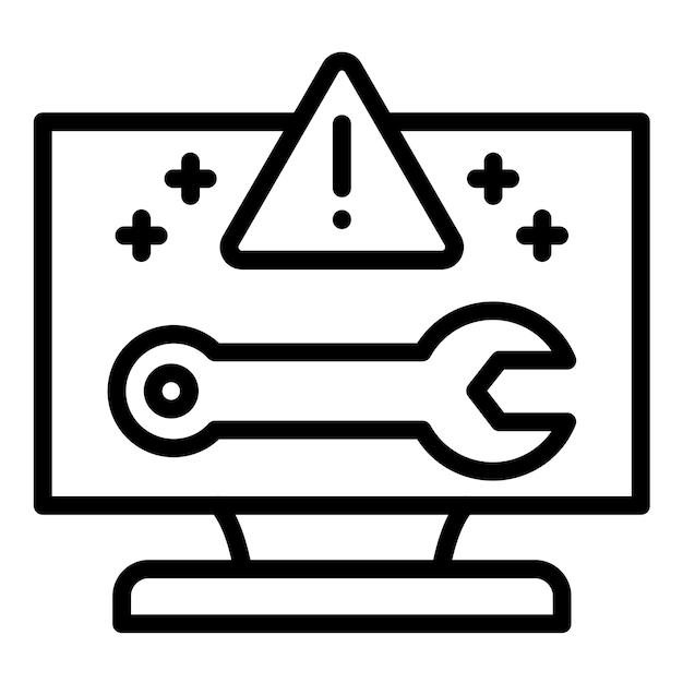 Vector vector design troubleshoot aid icon style