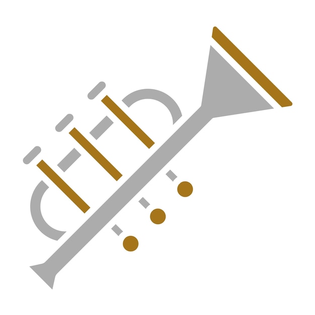 Vector Design Trumpet Icon Style