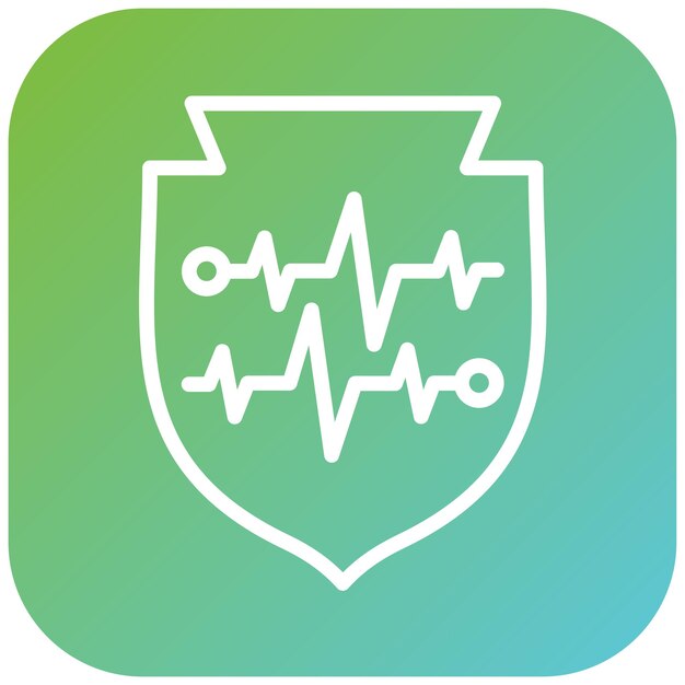 Vector Design Trust Pulse Icon Stijl