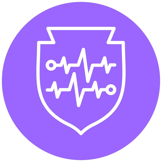Vector Design Trust Pulse Icon Stijl