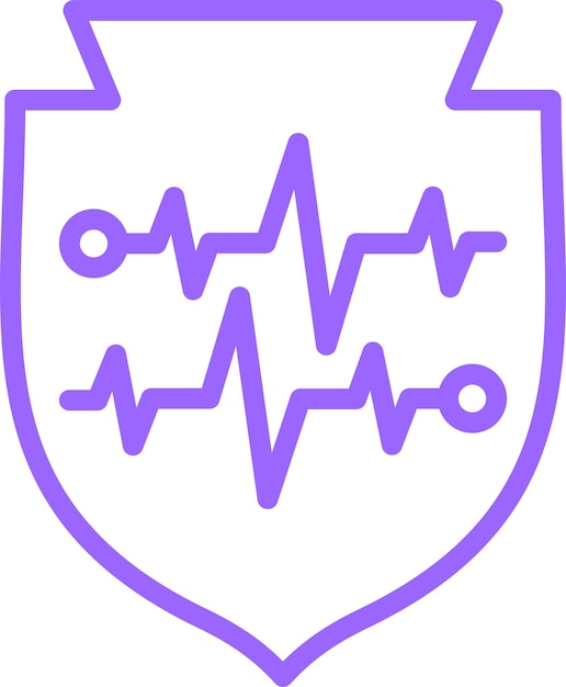 Vector Design Trust Pulse Icon Stijl